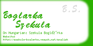boglarka szekula business card